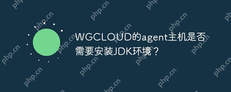 WGCLOUD的agent主機(jī)是否需要安裝JDK環(huán)境？-小浪學(xué)習(xí)網(wǎng)