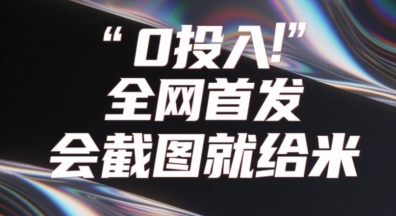 0投入，全網(wǎng)首發(fā)，會截圖就給米，用戶親測有效，趕緊擼-小浪學習網(wǎng)