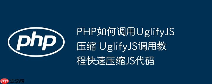 PHP如何調用UglifyJS壓縮 UglifyJS調用教程快速壓縮JS代碼