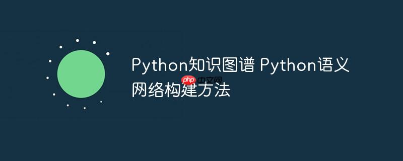 Python知識圖譜 Python語義網絡構建方法-小浪學習網