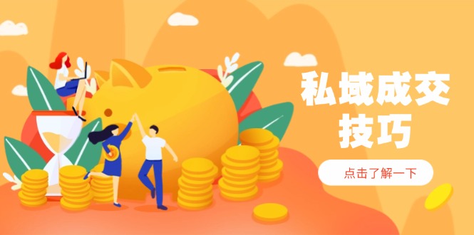 （14566期）私域成交技巧，幫你從入門到精通，破解四大痛點，快速變現，輕松收錢-小浪學習網