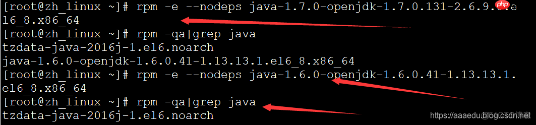 linux如何卸載自帶的openJdk，并且安裝jdk1.8-小浪學習網
